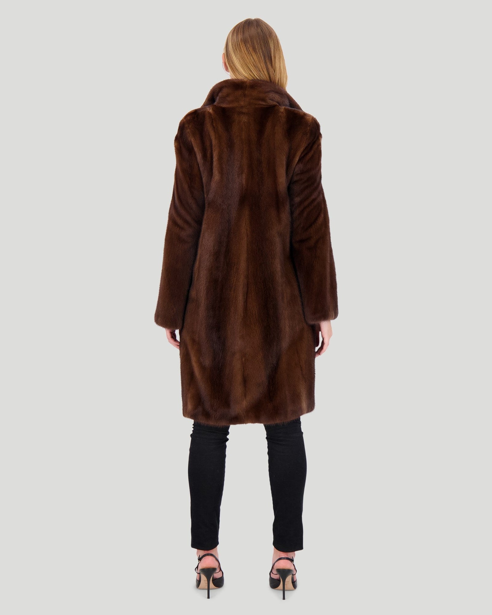 Mink Short Coat | Women | Scanbrown (V4)