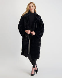 Mink Short Coat | Women | Black (V2)