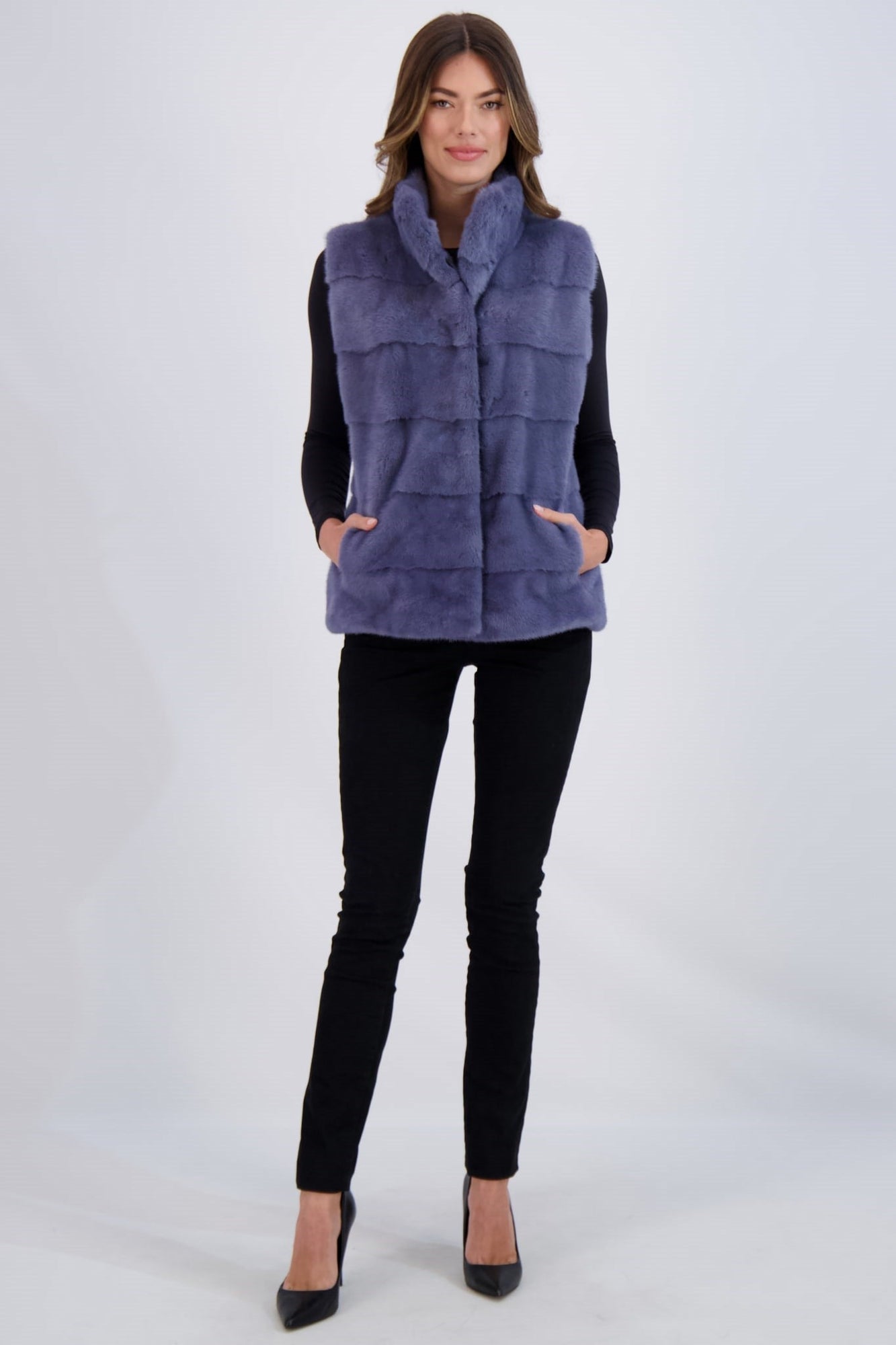 Mink Vest | Women | Lapis