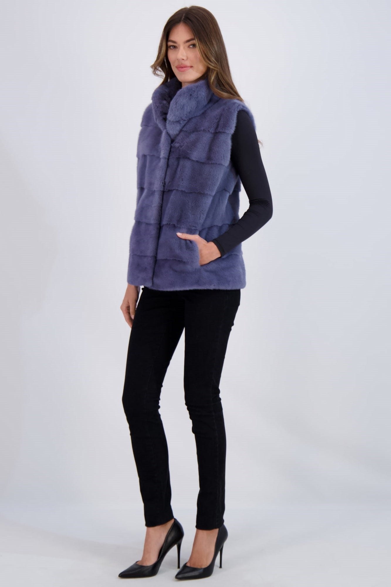 Mink Vest | Women | Lapis