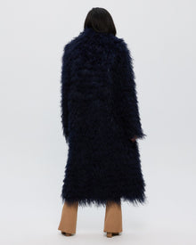 Mongolian Goat Coat | Women | Dark Blue