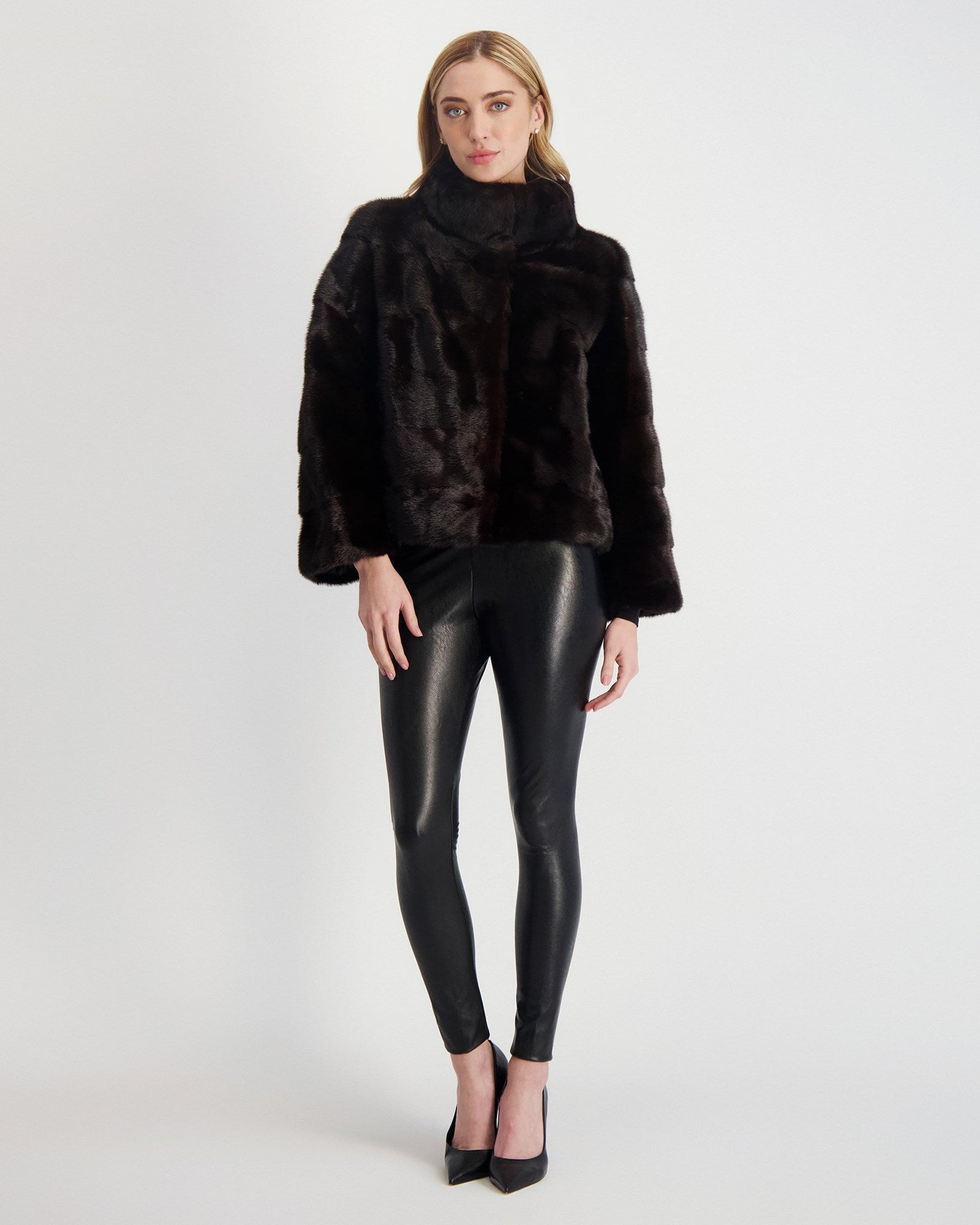 Reversible Mink Jacket | Women | Mahogany