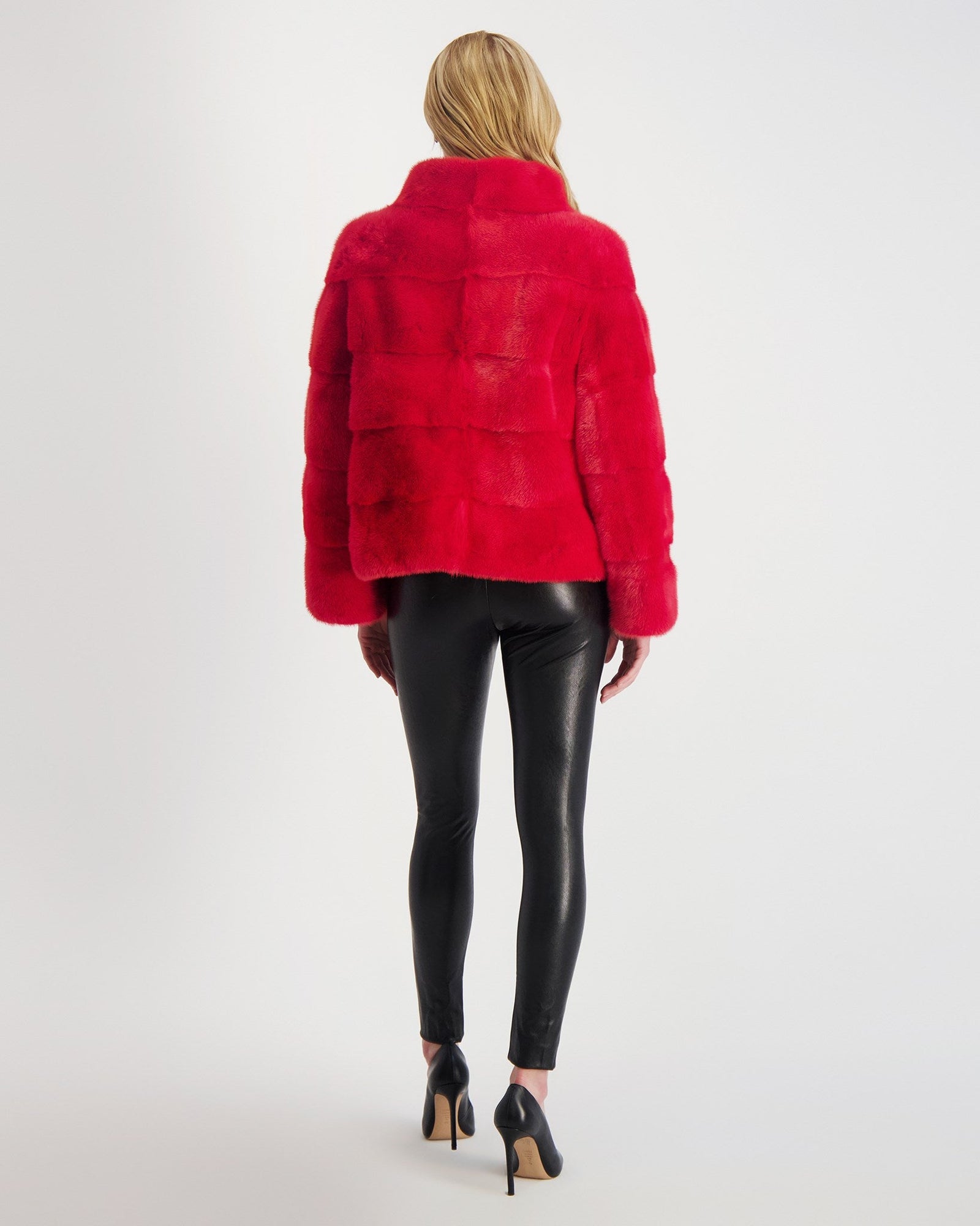 Reversible Mink Jacket | Women | Royal Red