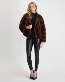 Reversible Mink Jacket | Women | Scanbrown (V1)