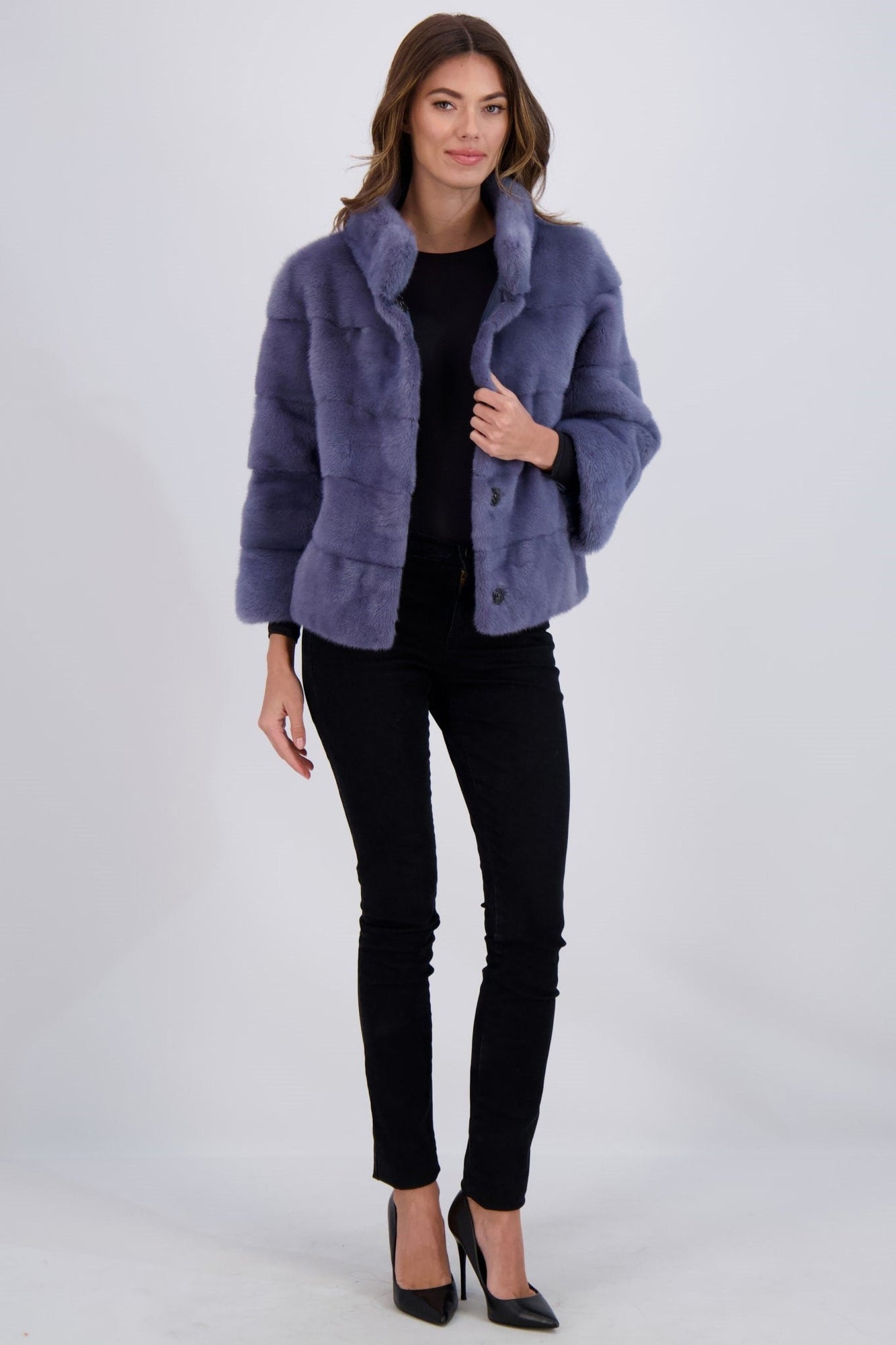 Reversible Mink Jacket | Women | Lapis