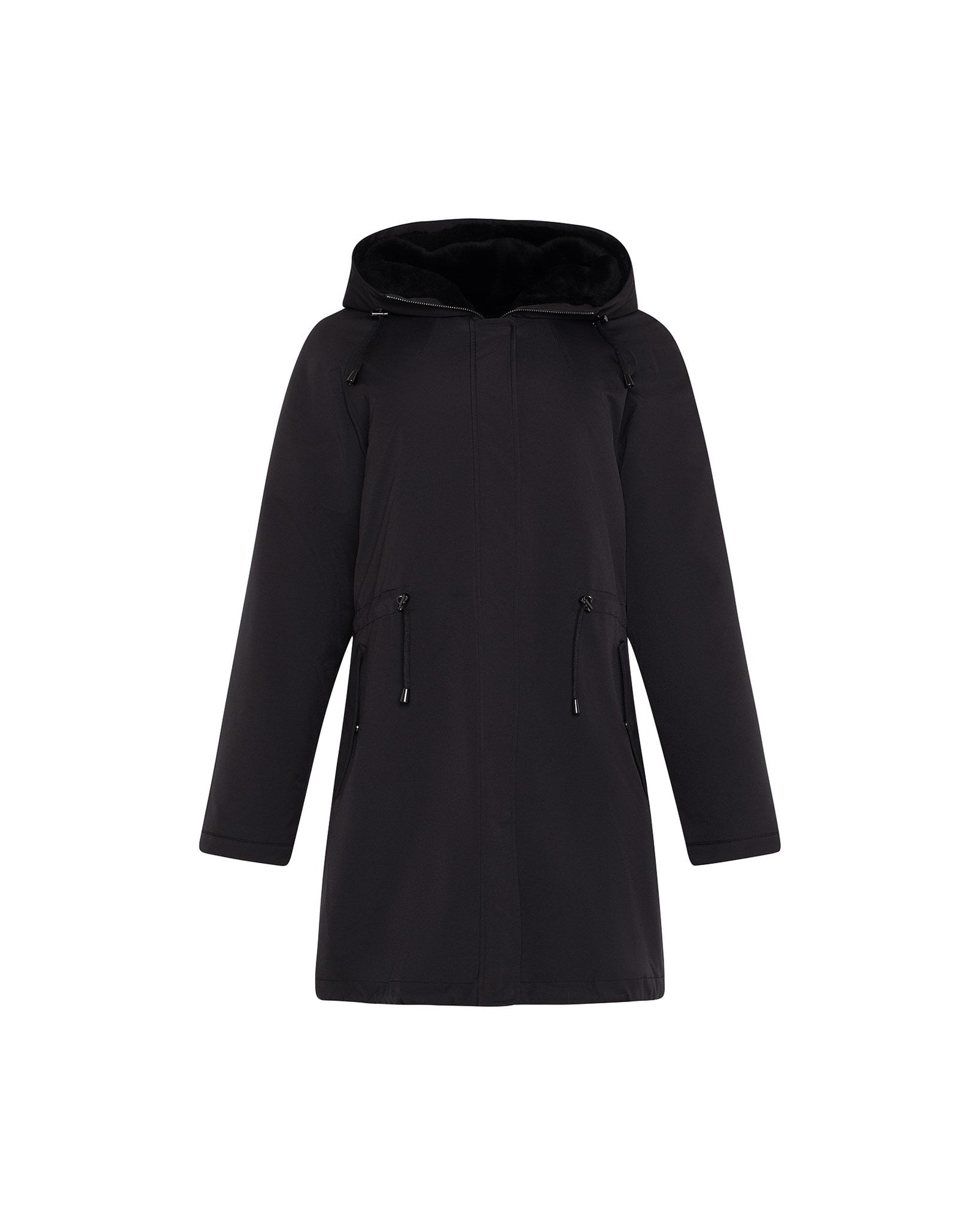 Reversible Select Shearling Lamb Parka | Women | Black x Black