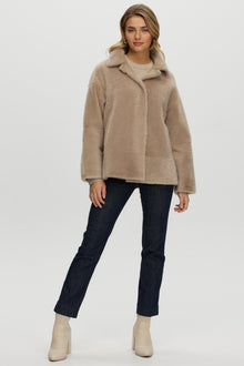 Reversible Shearling Lamb Jacket | Women | Beige