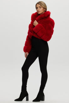 Select Cashmere Goat Bolero | Women | Red