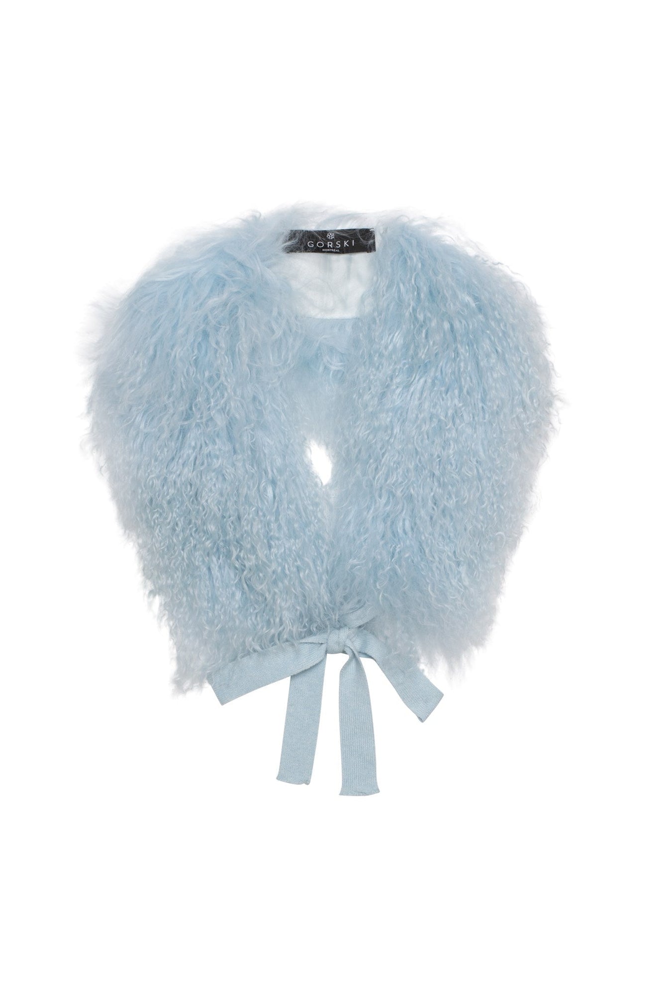 Select Mongolian Lamb Collar | Women | Pale Blue