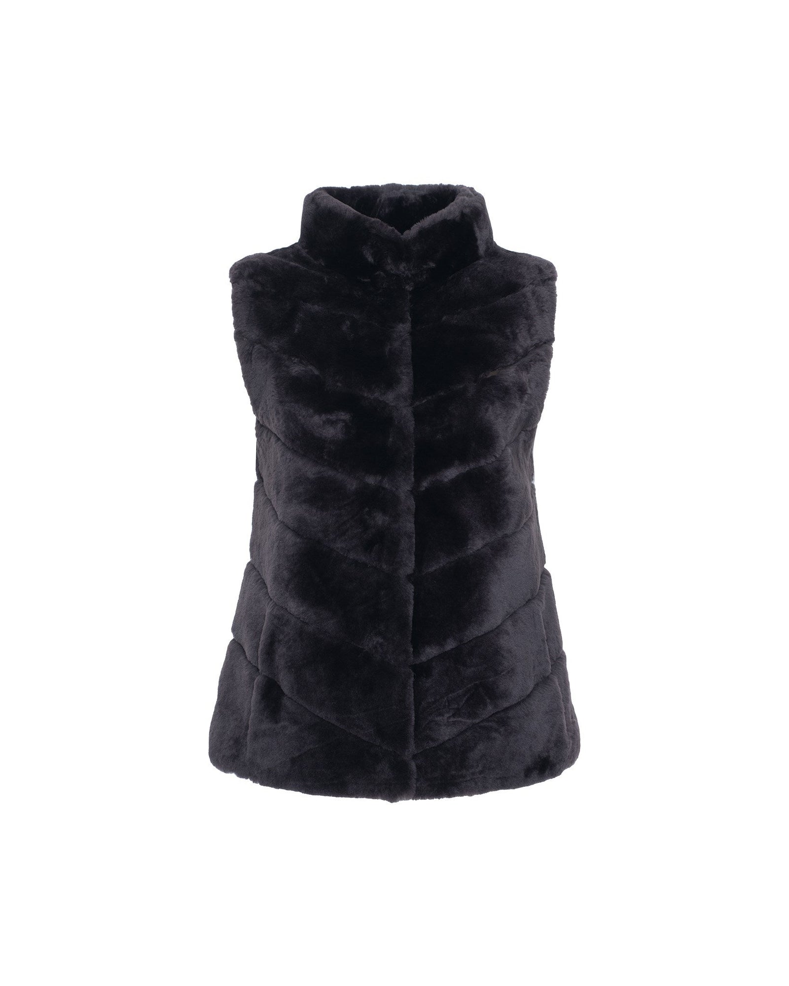 Select Shearling Lamb Chevron Vest | Women | Brown