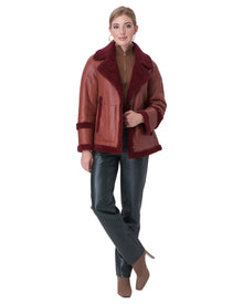 Select Shearling Lamb Reversible Jacket | Women | Rust