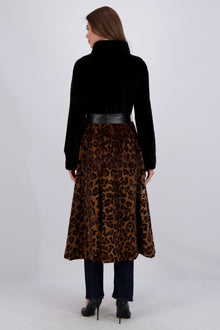 Sheared Mink Coat | Women | Brown Animal Print