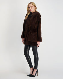 Mink Parka | Women | Chocolate