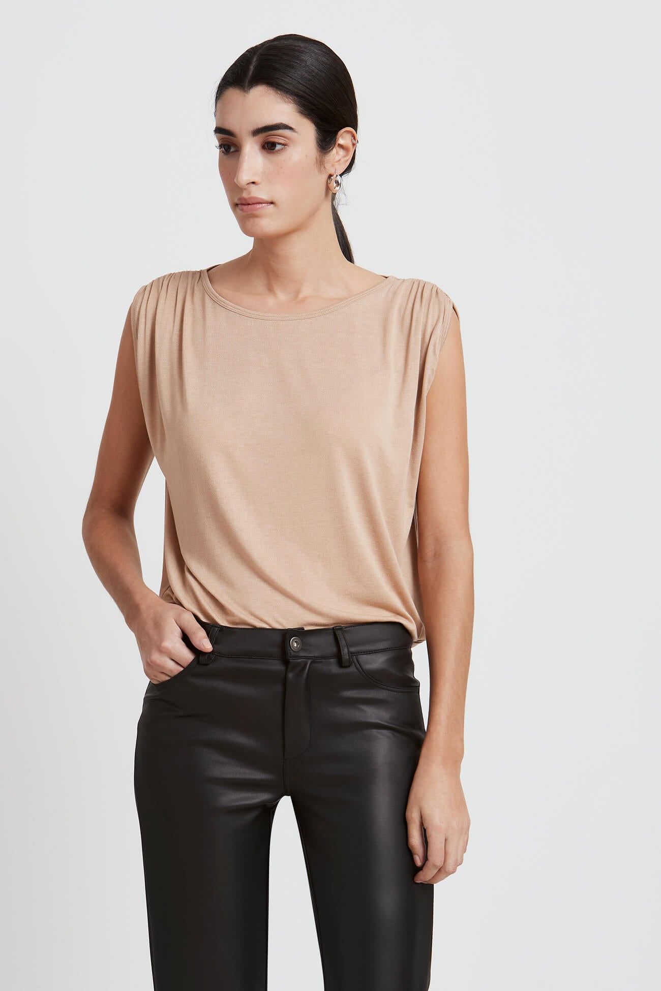 Greenwich Village Top | Light Beige