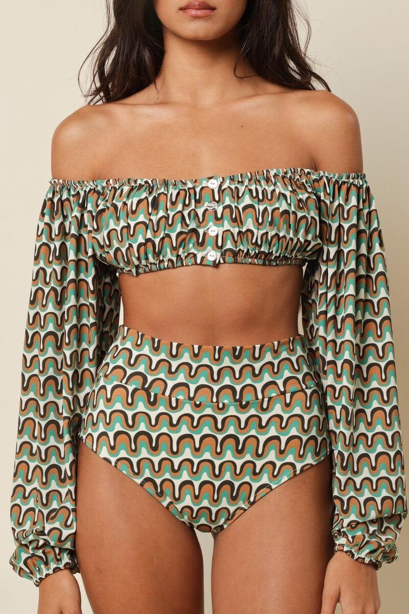 Added Coverage High Rise Bikini Bottom | Groovy