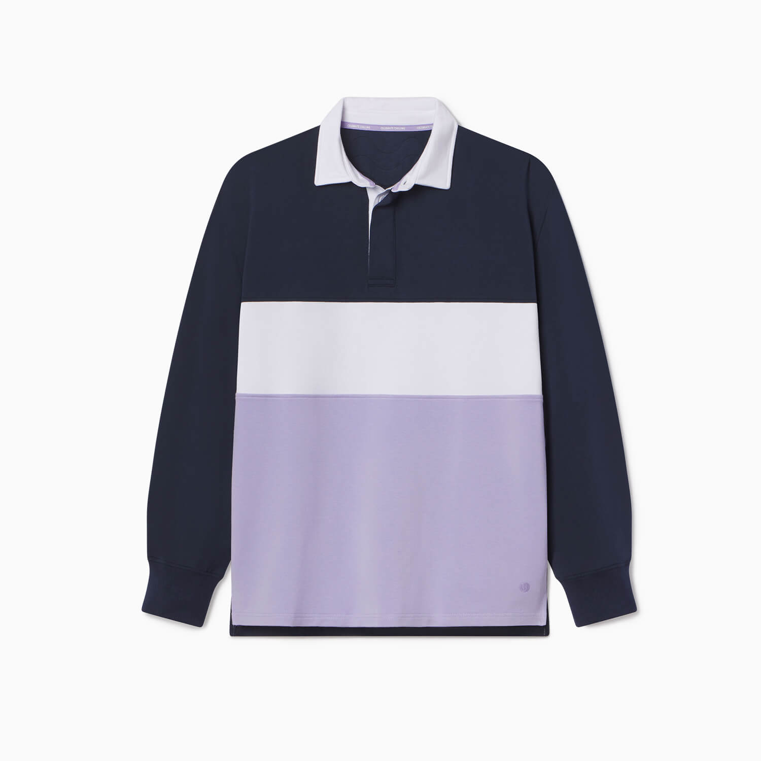 WFH Modal French Terry Rugby | Navy/White/Lavender