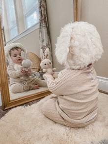 Oatmeal Cableknit Top and Pants Set - Petite Maison Kids