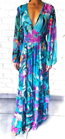 Rococo Sand | Ocean Maxi Dress | Multicolor