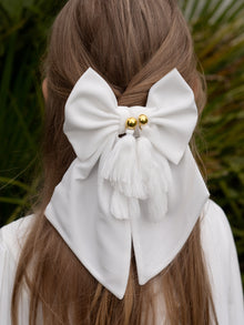 Sienna Tassels Hair Bow - Petite Maison Kids