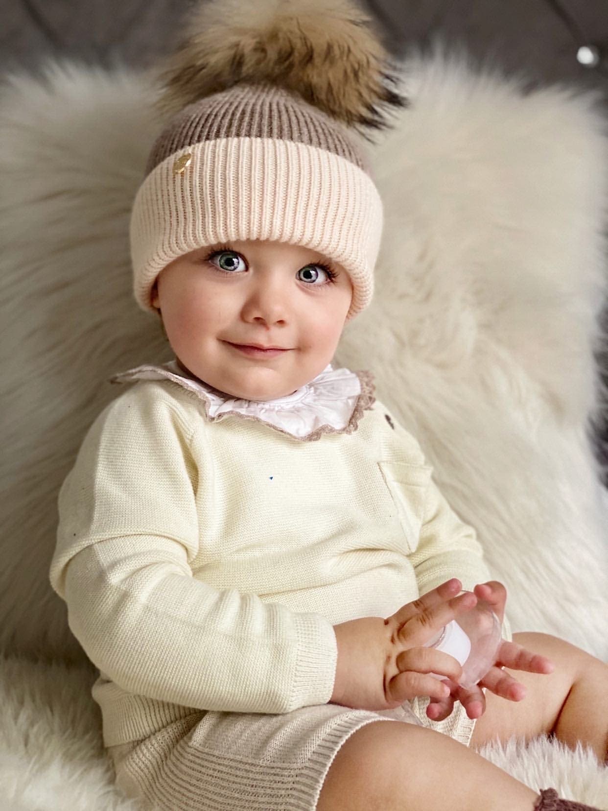 Two Toned Angora Hat - Petite Maison Kids