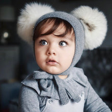 Honeycomb Grey Cashmere Bonnet - Petite Maison Kids