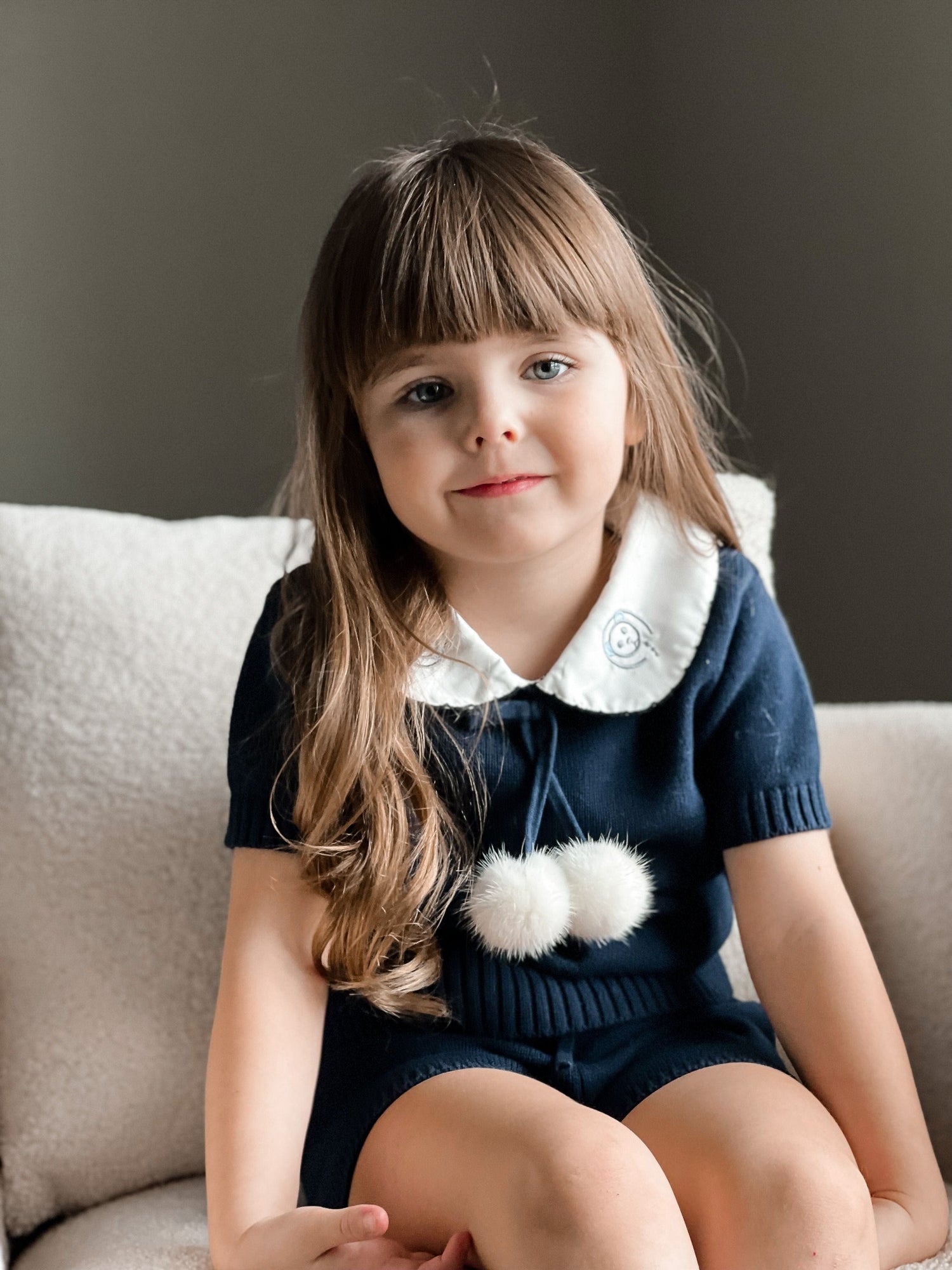 Billie Navy Top and Shorts Set - Petite Maison Kids