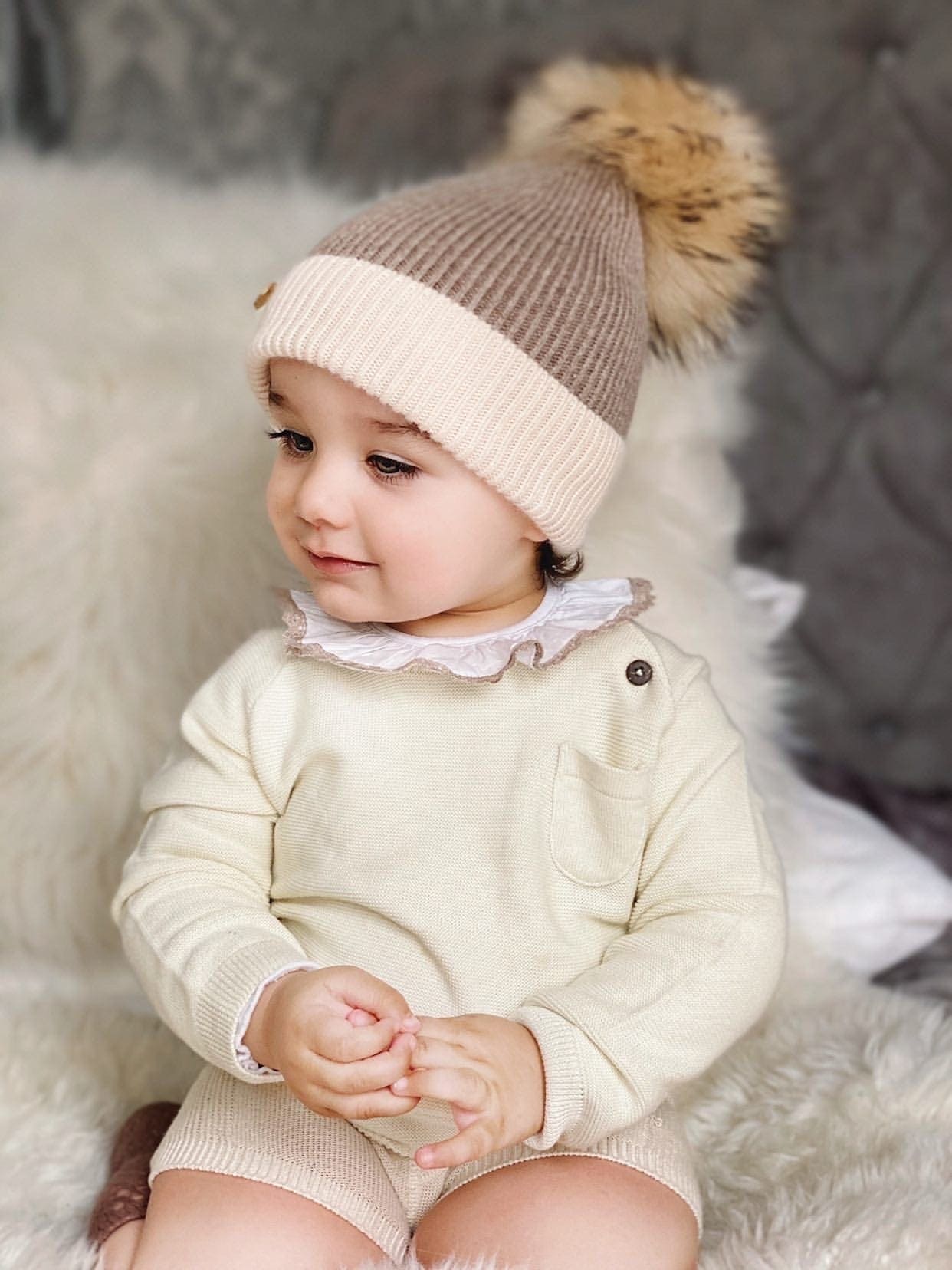 Two Toned Angora Hat - Petite Maison Kids