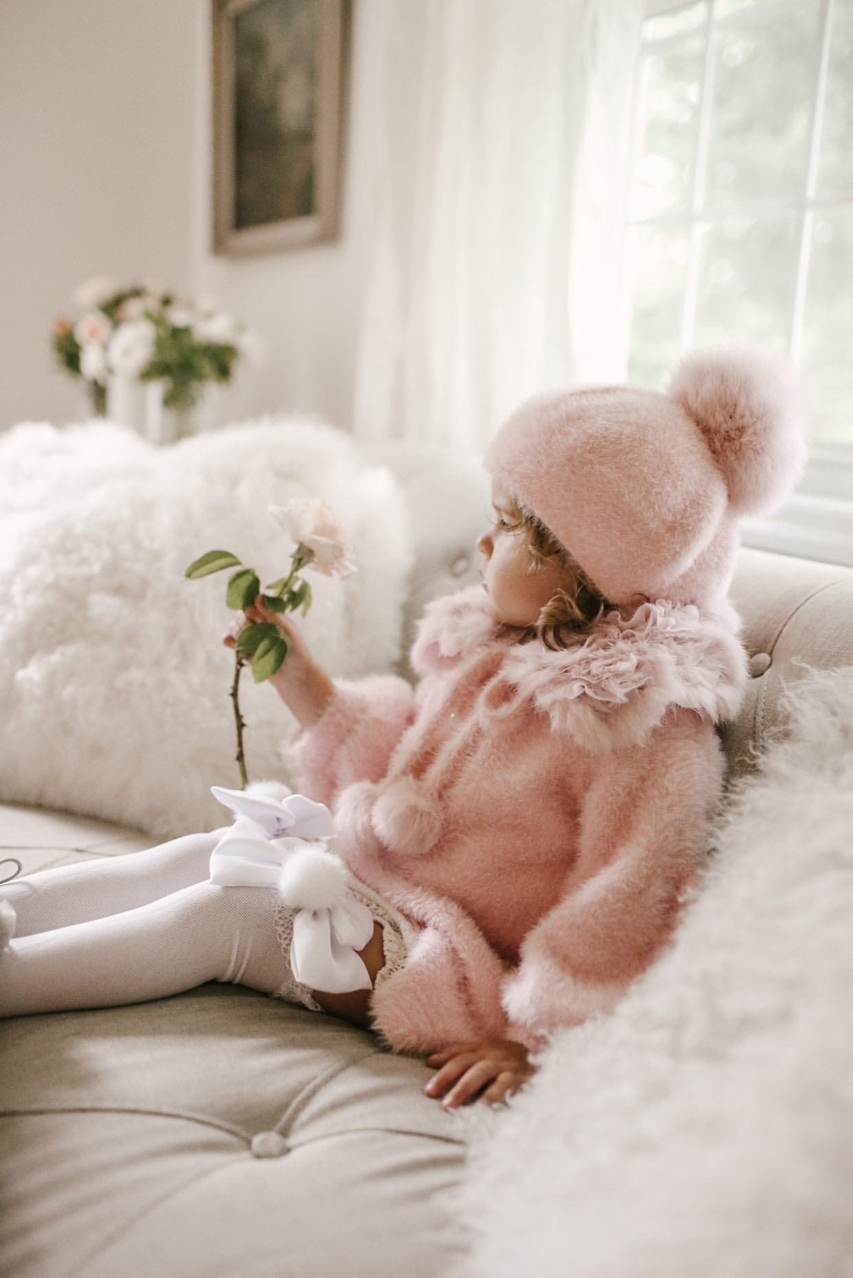 Milana Rose Sweater Coat - Petite Maison Kids