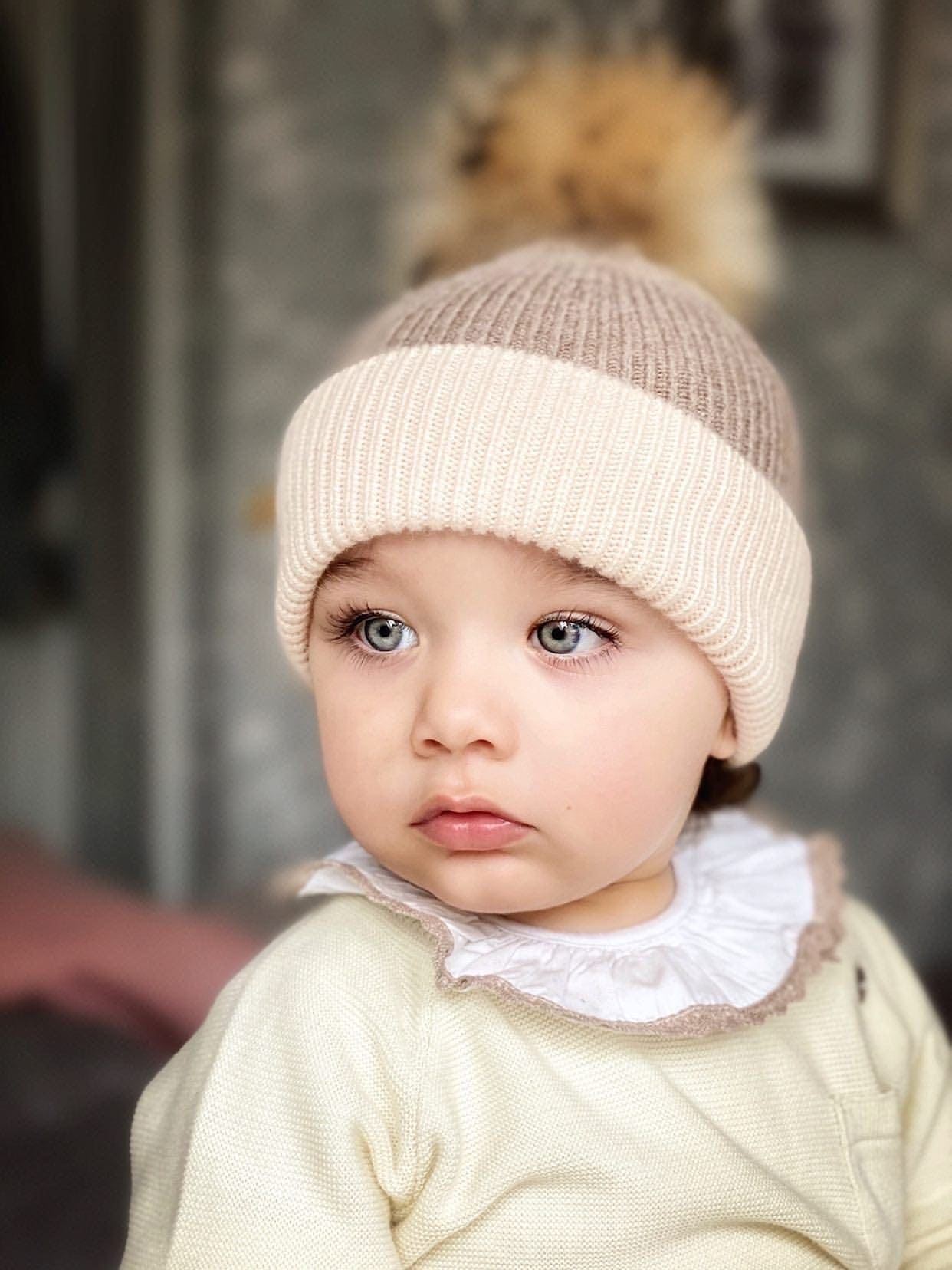 Two Toned Angora Hat - Petite Maison Kids