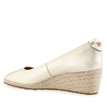 Roma Dress Wedge | Soft Gold Knit Fabric