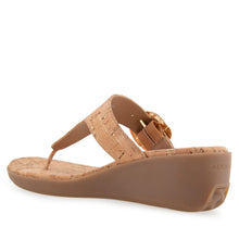 Izola Sandal Wedge | Natural/Gold Cork