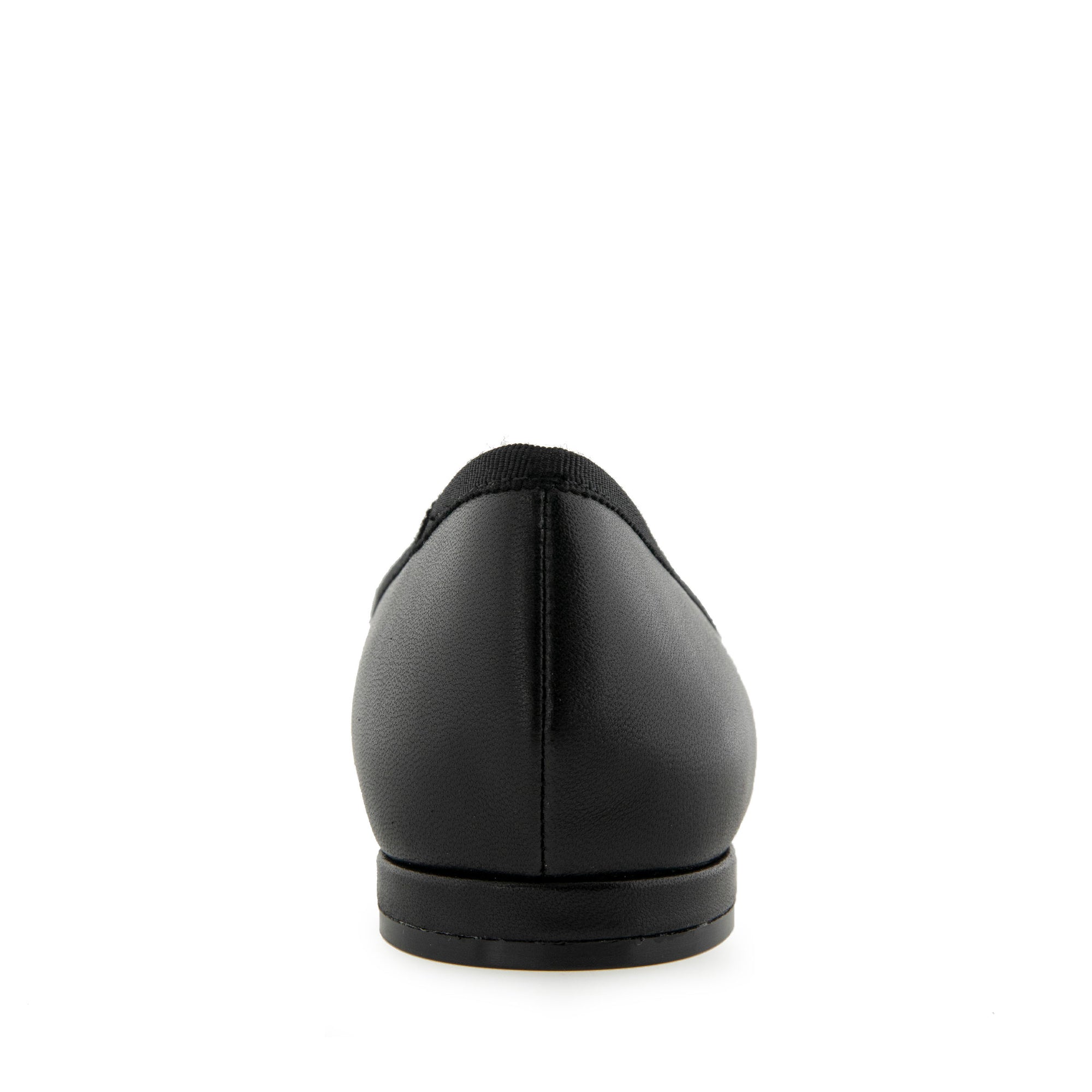 Arena Dress Flat | Black Leather