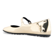 Perry | Gold Metal Mirror Faux Leather