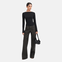 OW Collection JADE Low-Waist Pants Pants 121 - Black