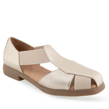 4Give Casual Fisherman | Soft Gold Faux Metallic Nappa/Elastane