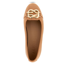 Big-Bet Casual Flat | Natural Faux Calf
