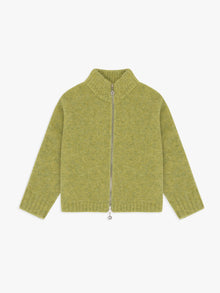 Gemma Zip Up | Green Marble