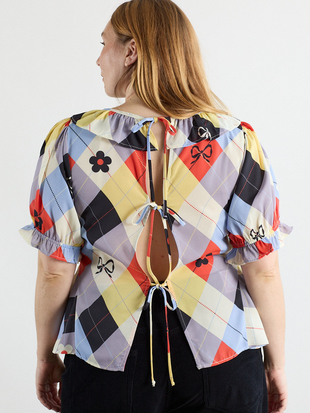 Leia Ruffle Blouse | Cirque Argyle