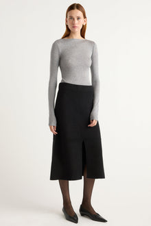 Kelsey | Lora Organic Cotton-Wool Skirt in Size Small
