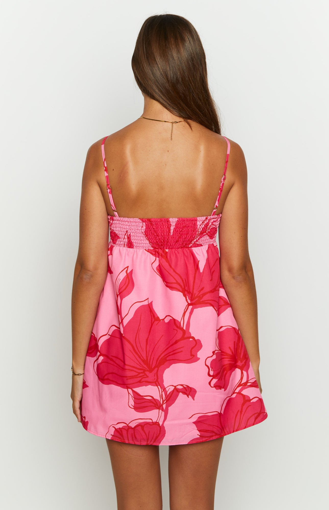 Lotus Love Affair Floral Mini Dress | Pink