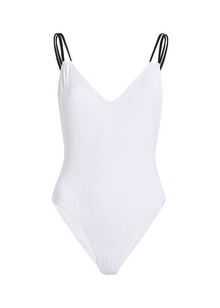 Womens | Lynn One Piece Lightweight Rib | Optic White/Noir