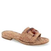 Big Charm Sandal Flat | Natural Cork