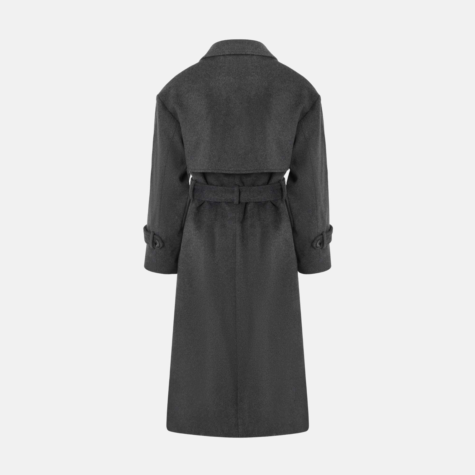 OW Collection MATILDA Wool Coat Coat 243 - Charcoal