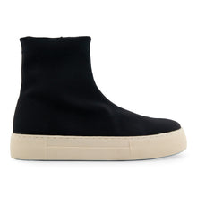 Blaise Bootie Flatform | Black Stretch Gaberdine