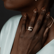 Women | The Maude Three–Stone Engagement Ring | 14k Rose Gold