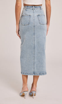Medina Denim Skirt | Light Blue