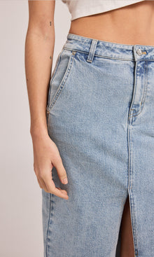 Medina Denim Skirt | Light Blue