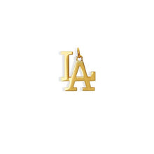 La Dodgers Medium Pendant Necklace | Gold Vermeil & Sterling Silver