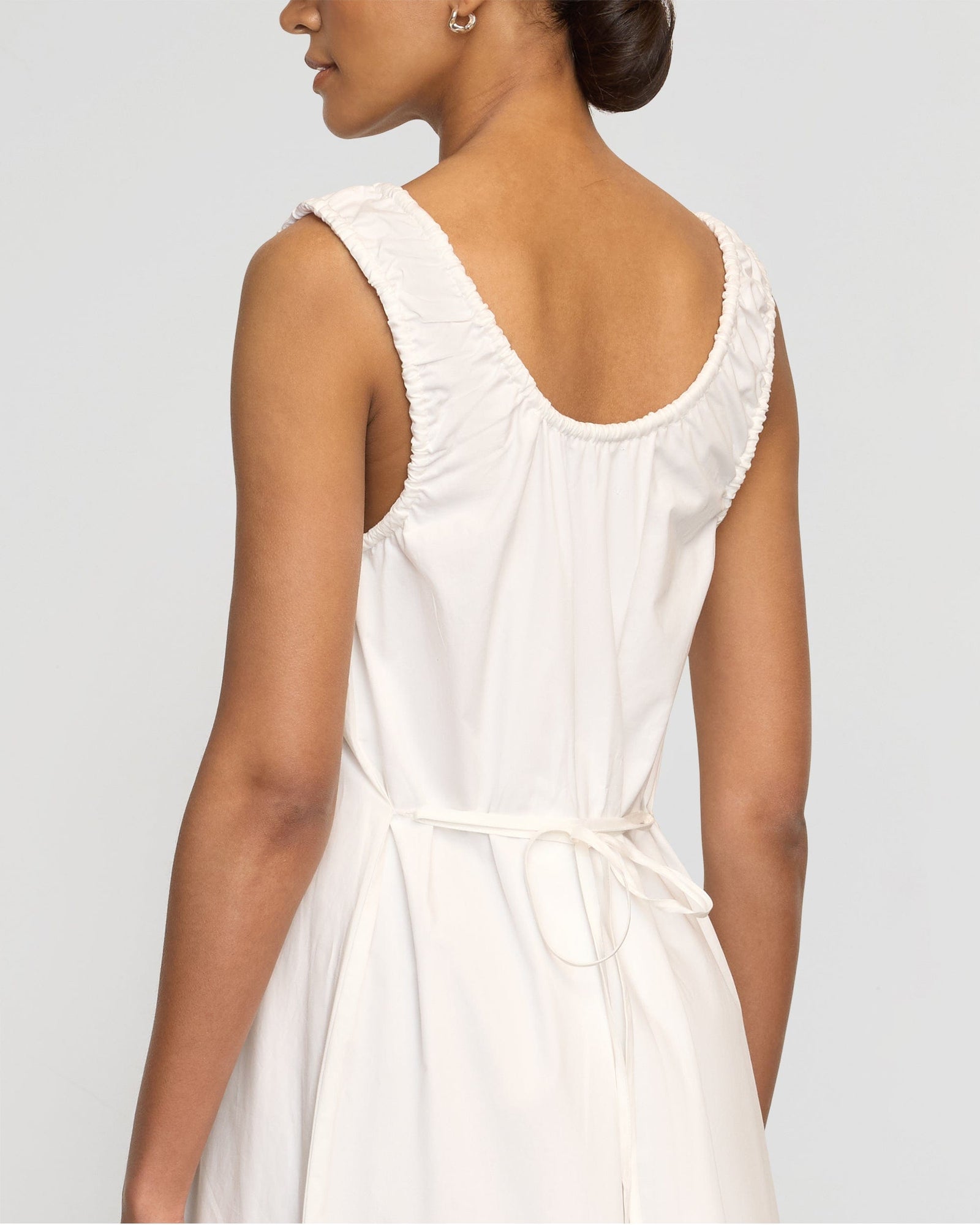 Vanessa | Midori Organic Cotton U-Neck Dress in Size Small