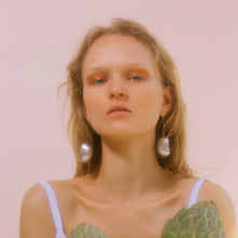 Bean Earrings | Silver